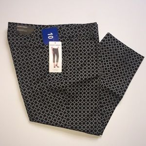 Hilary Radley patterned crop ankle pants
